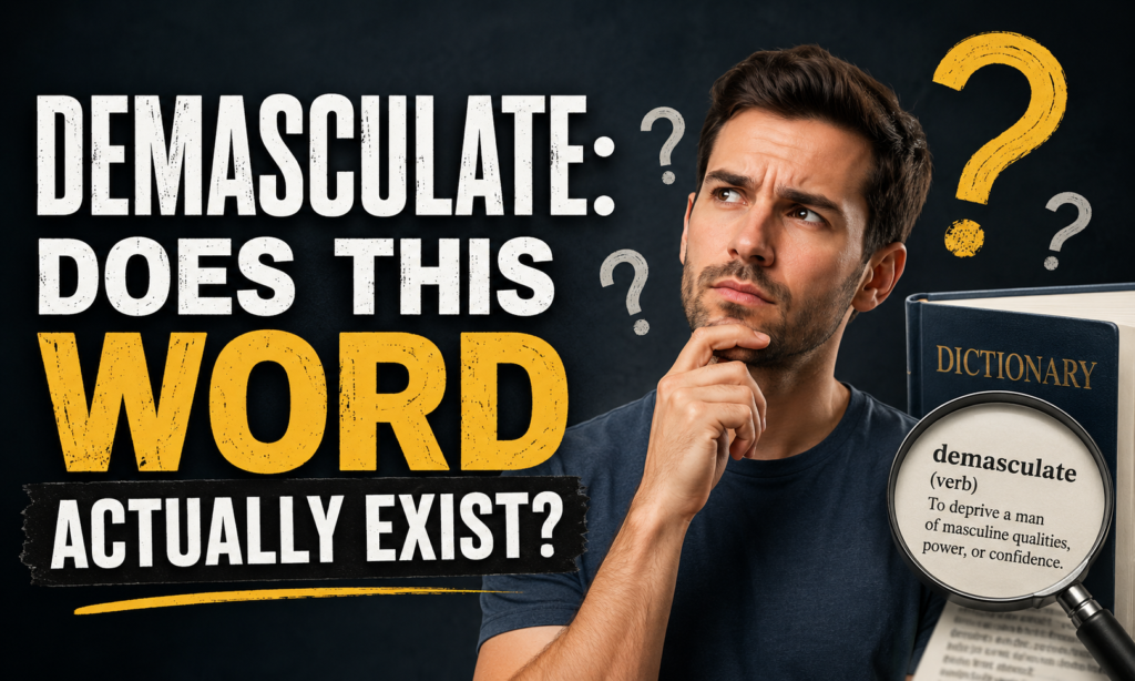 Emasculate vs Demasculate