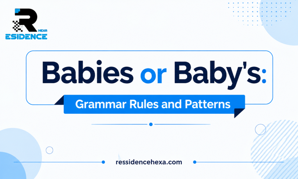 Babies or Baby's Grammar Rules and Patterns