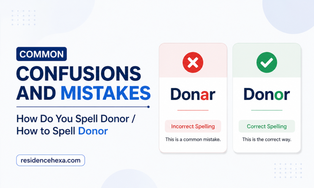 Common Confusions and Mistakes (How Do You Spell Donor How to Spell Donor)