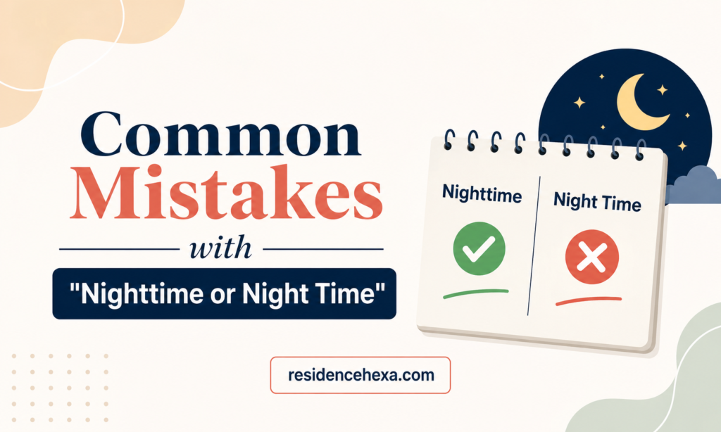 Common Mistakes with Nighttime or Night Time