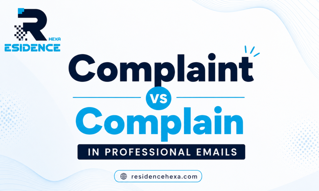 Complaint vs Complain in Professional Emails