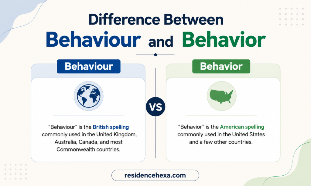 Difference Between Behaviour and Behavior