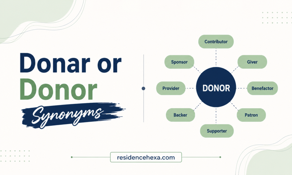 Donar or Donor Synonyms