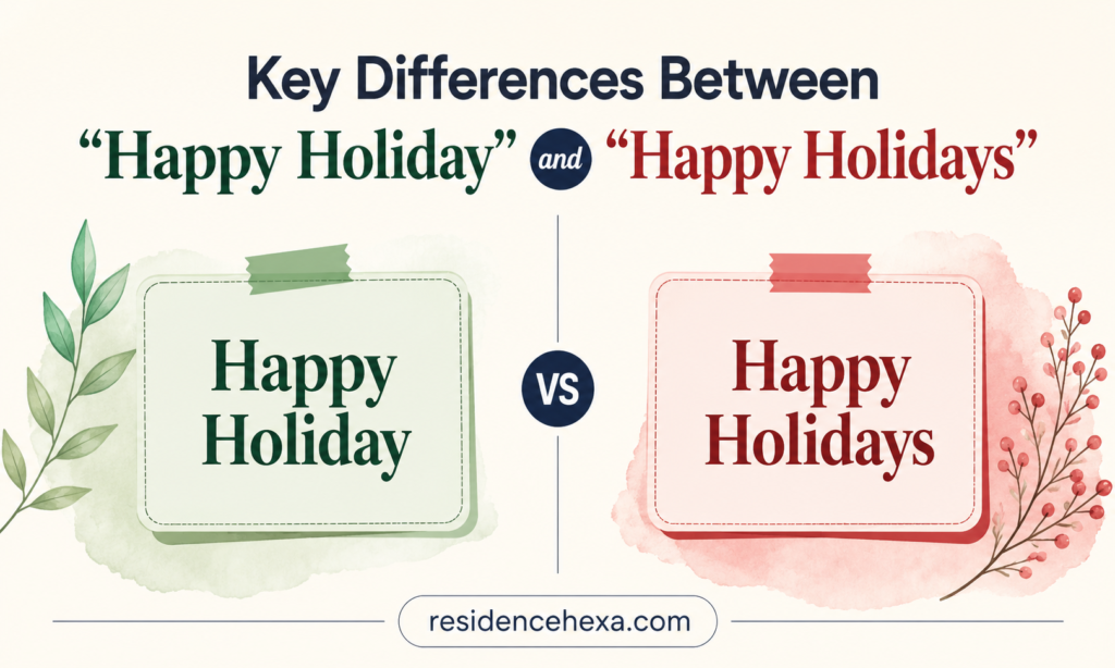 Key Differences Between Happy Holiday and Happy Holidays