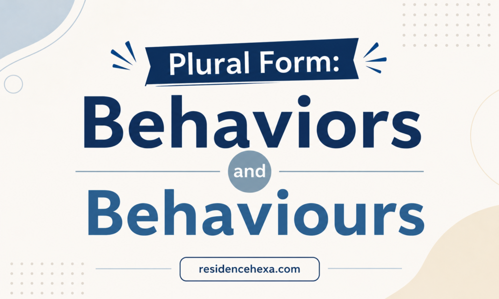 Plural Form Behaviors and Behaviours