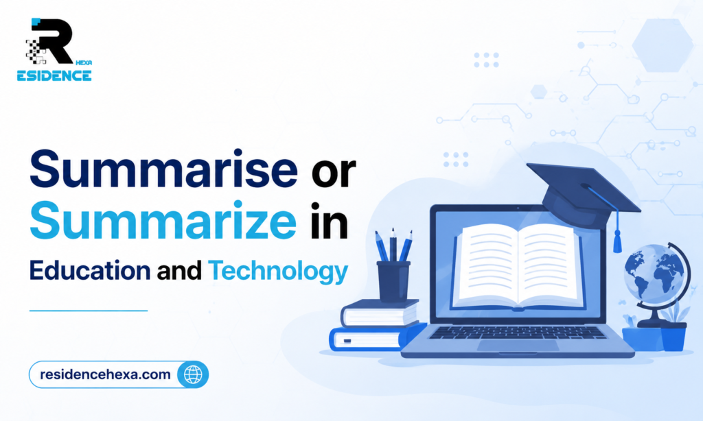 Summarise or Summarize in Education and Technology