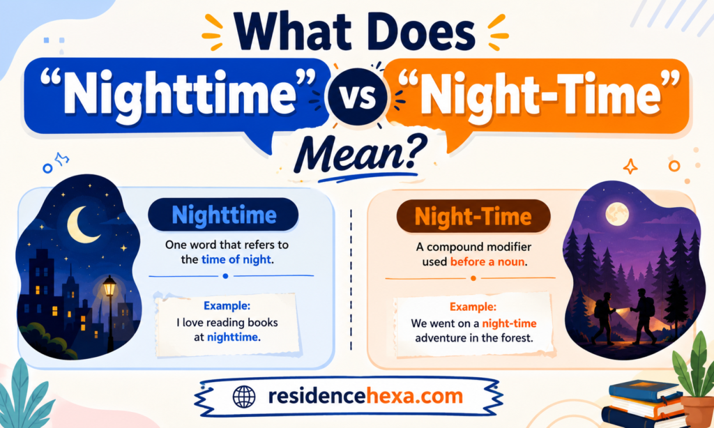 What Does "Nighttime" vs "Night-Time" Mean?