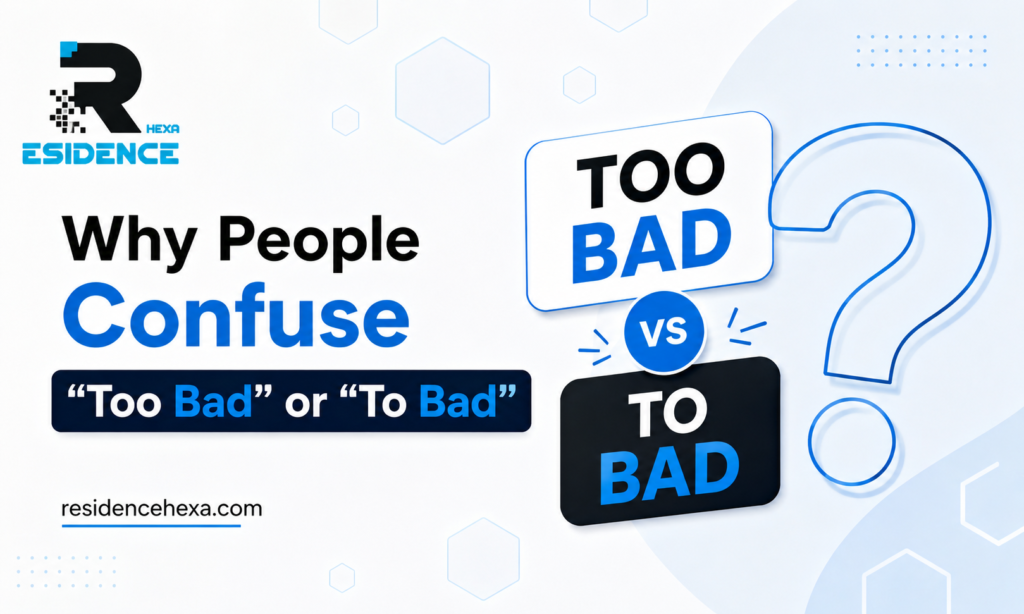 Why People Confuse Too Bad or To Bad