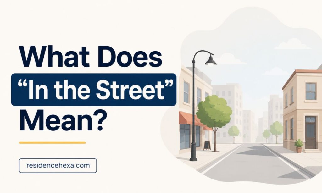 what-does-in-the-street-mean