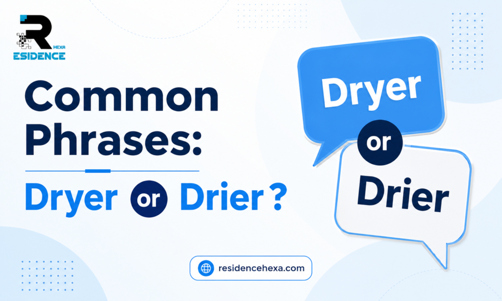 Common Phrases Dryer or Drier
