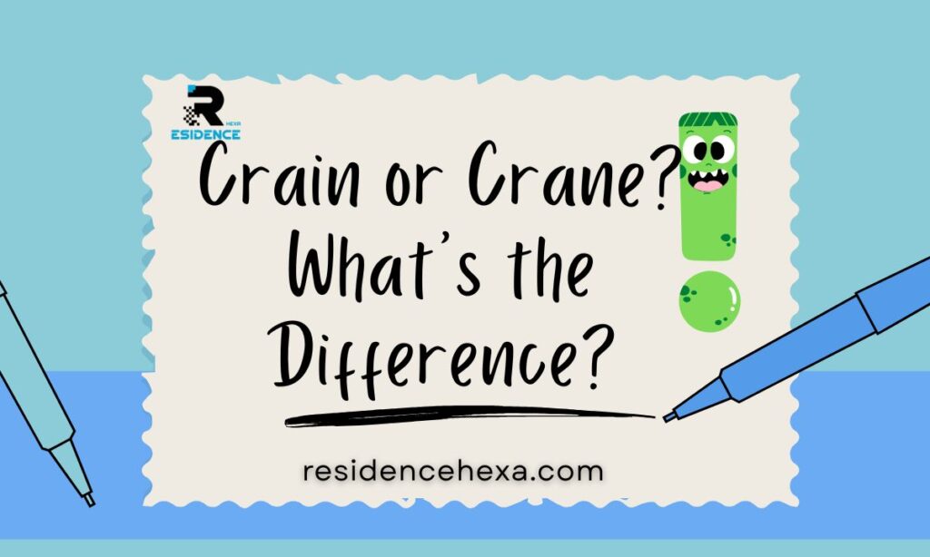Crain or Crane? What's the Difference and Which Is Correct?