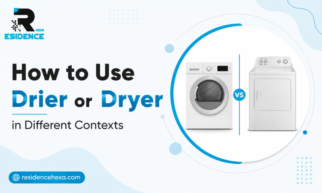 How to Use Drier or Dryer in Different Contexts