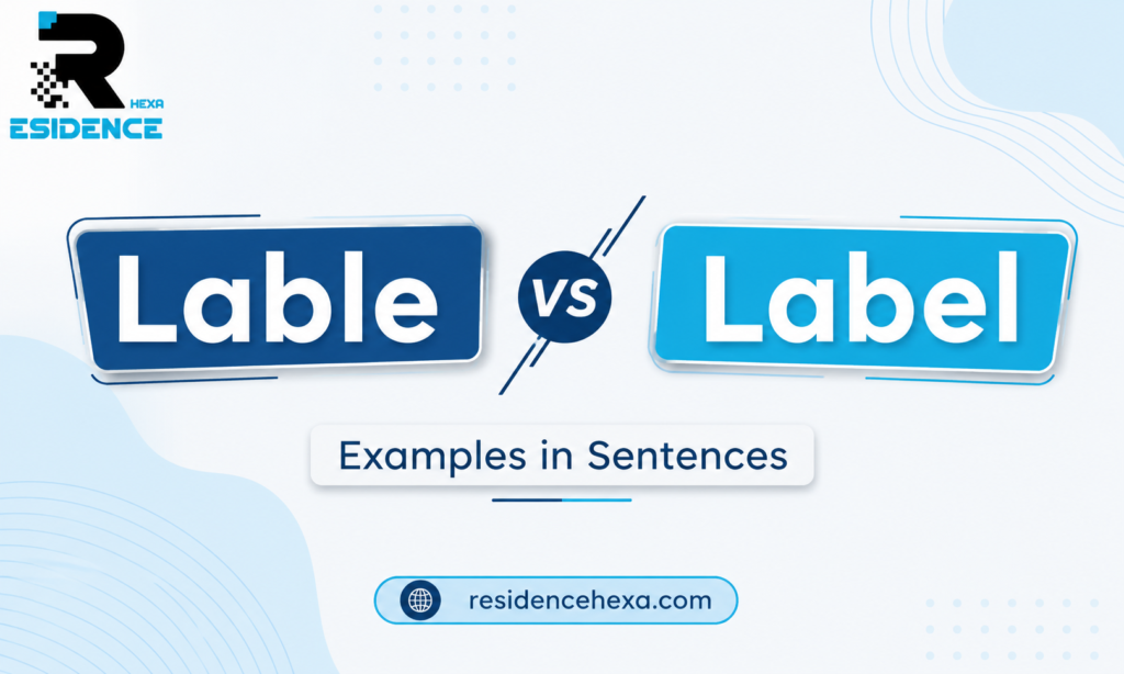 Lable vs Label Examples