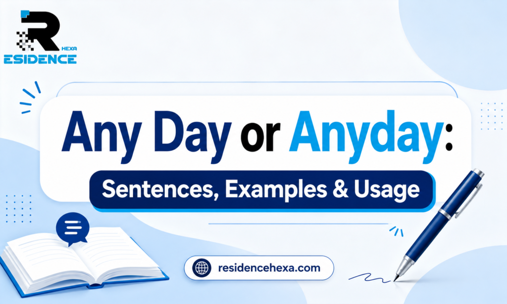 Any Day or Anyday Sentences, Examples & Usage