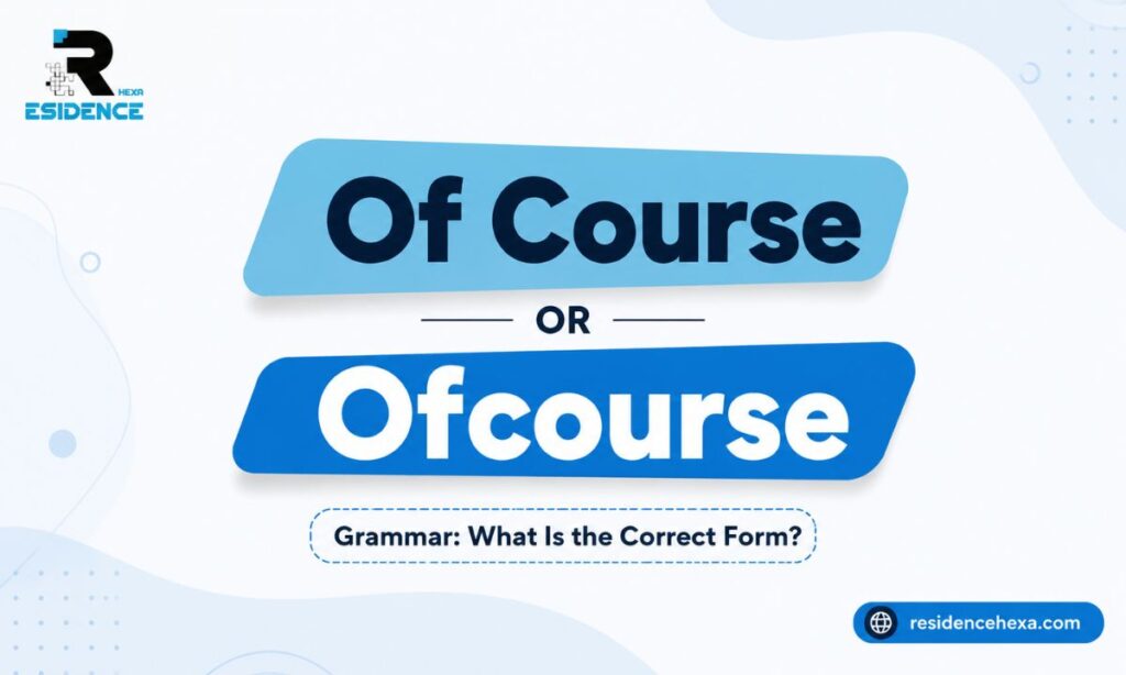 Of Course or Ofcourse Grammar What Is the Correct Form