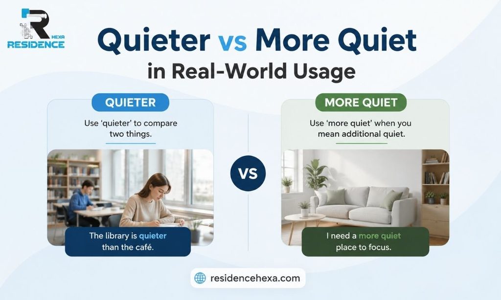 Quieter vs More Quiet in Real-World Usage