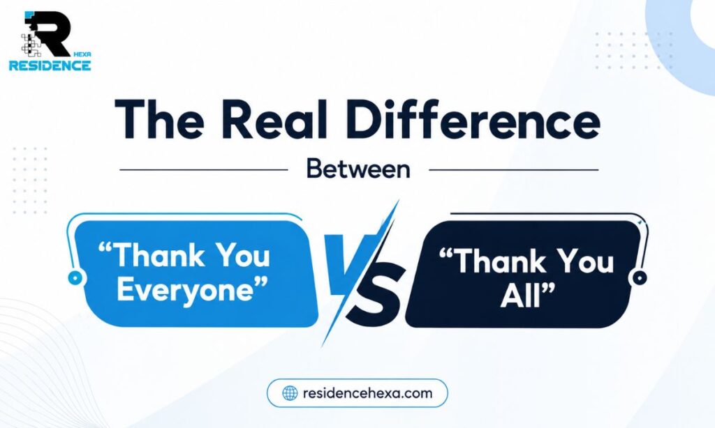 The Real Difference Between Thank You Everyone and Thank You All