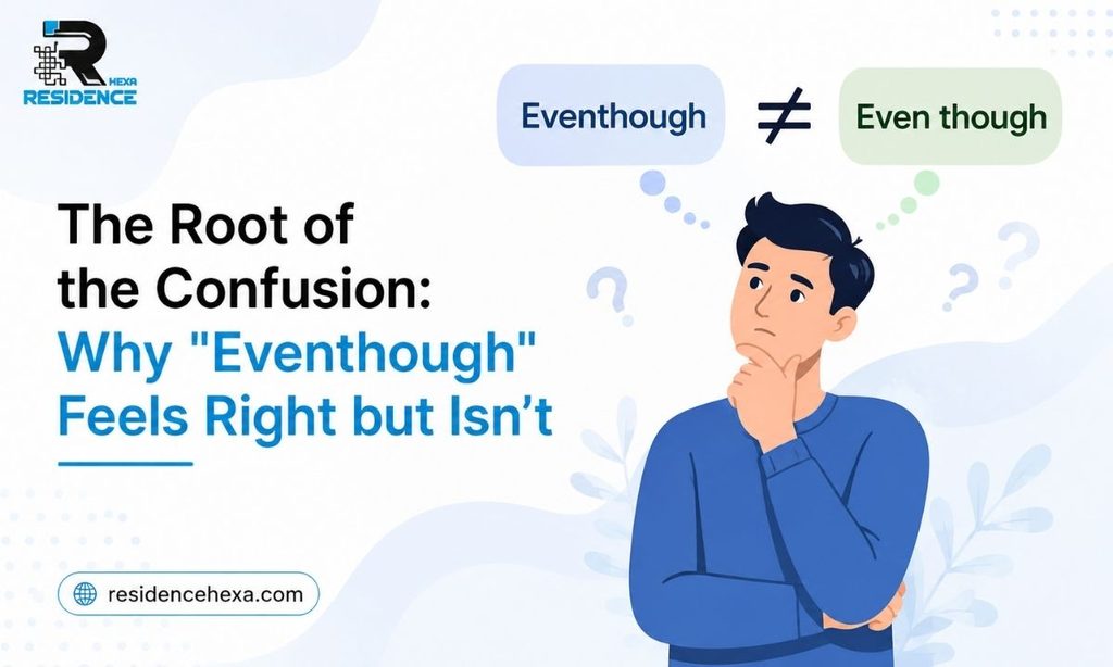 The Root of the Confusion: Why "Eventhough" Feels Right but Isn't