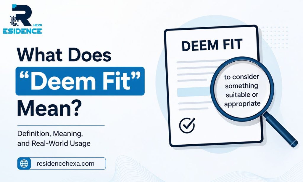 What Does Deem Fit Mean