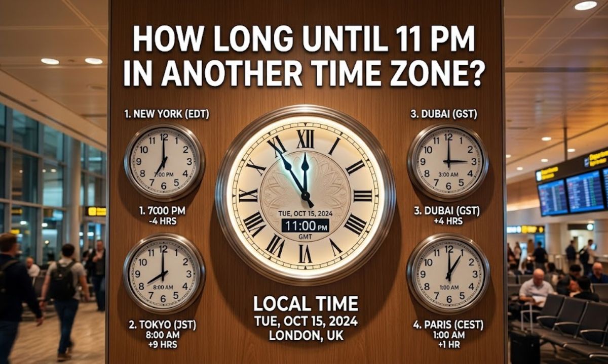 How Long Until 11 PM in Another Time Zone?