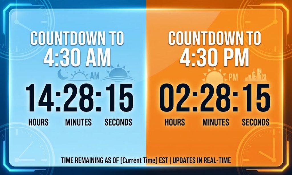 How Long Until 430 AM or 430 PM