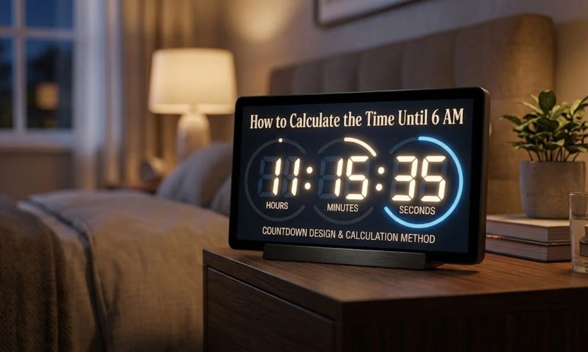 How to Calculate the Time Until 6 AM